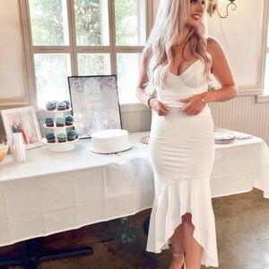 Popilush built in shapewear corset dress large NEW WITH TAGS